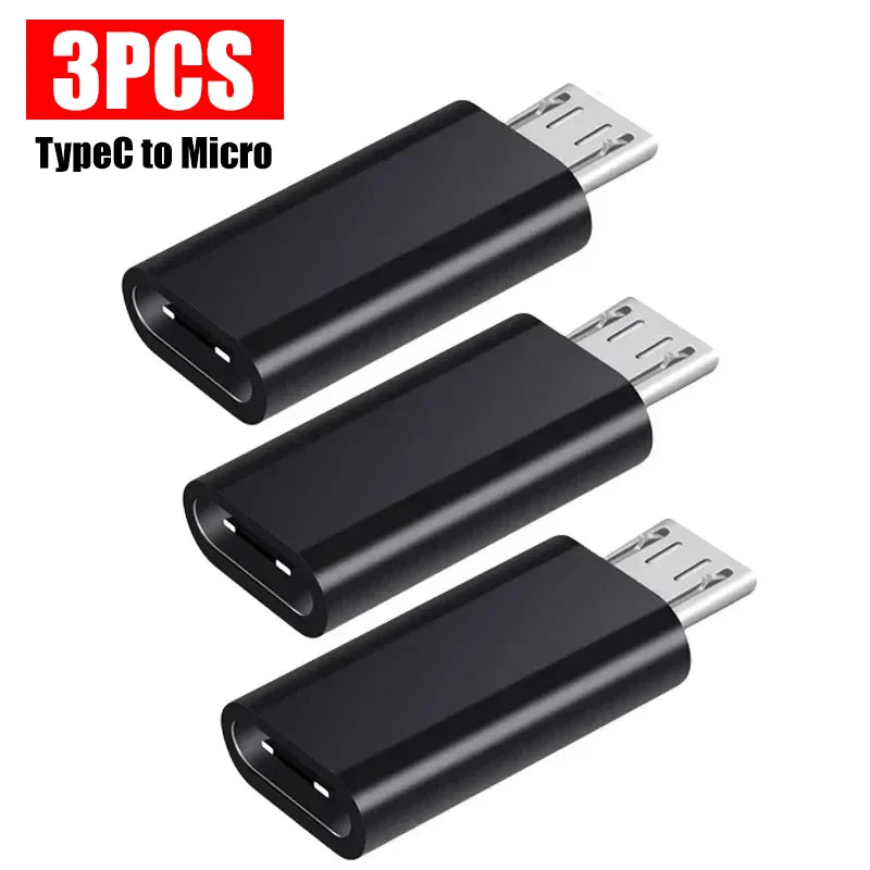 USB Type C To Micro USB Adapter for Phone Tablet Android Charger Data Cable Adapter Micro USB Female To TypeC Male OTG Converter