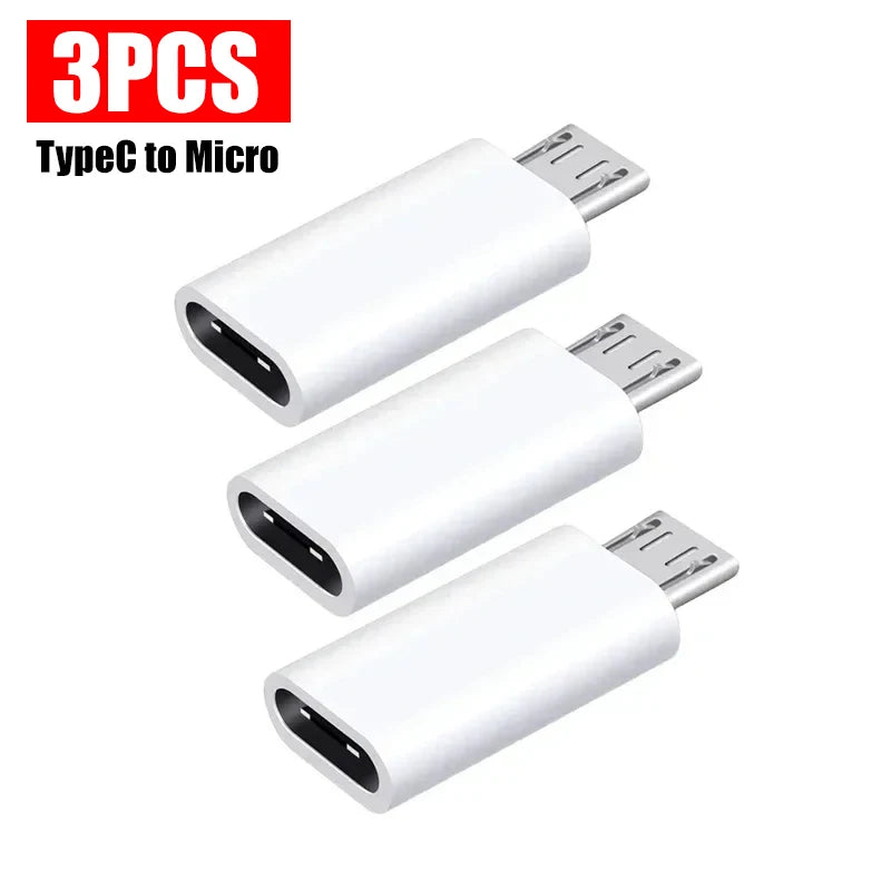 USB Type C To Micro USB Adapter for Phone Tablet Android Charger Data Cable Adapter Micro USB Female To TypeC Male OTG Converter