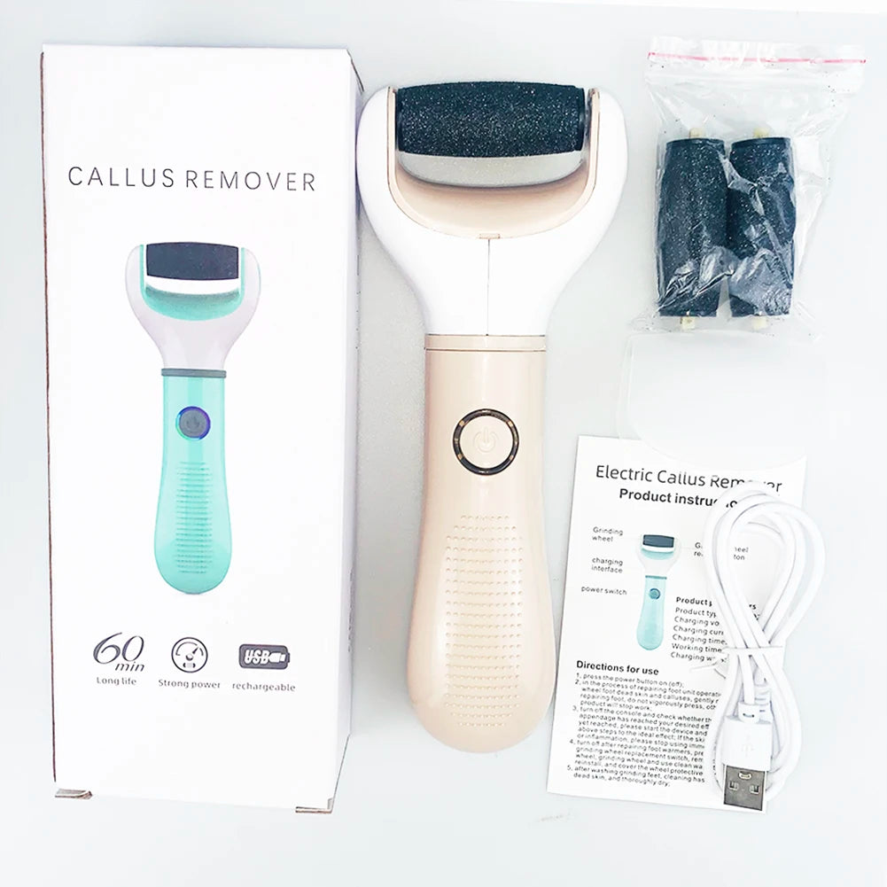 Electric Foot Grinder Dead Skin Remover Feet Scrubber Callus Pedicure Shaver Remove Dry Dead Cracked Safe Foot Care Repair