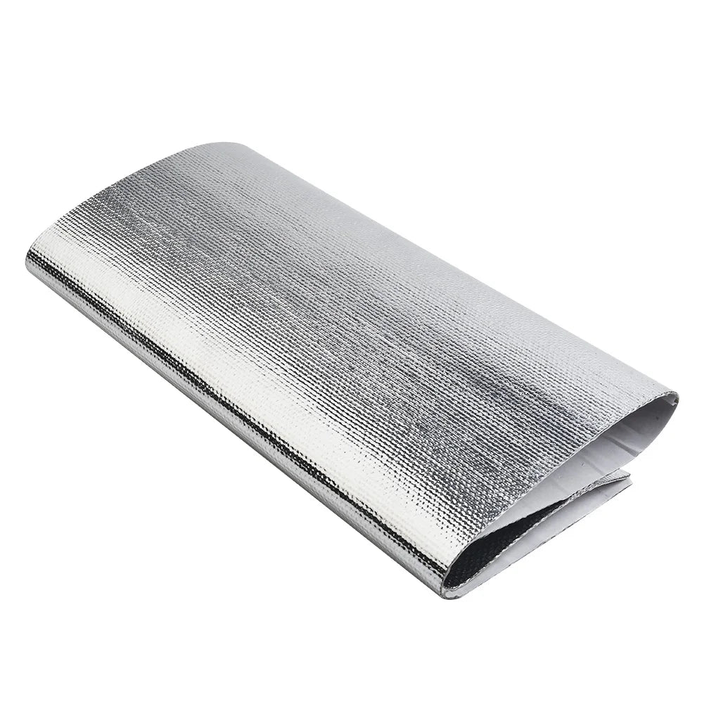 25x50Cm Car Heat Protection Film R Car Fender Heat Sound Insulation Mat Auto Heat Shield Insulation Engine Film Wrap