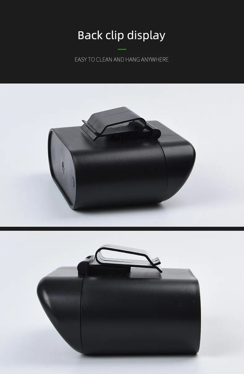 Portable Car Trash Can Hanging Mini Vehicle Garbage Organization With Lid Multifunctional Folding Automotive Garbage Storage Box