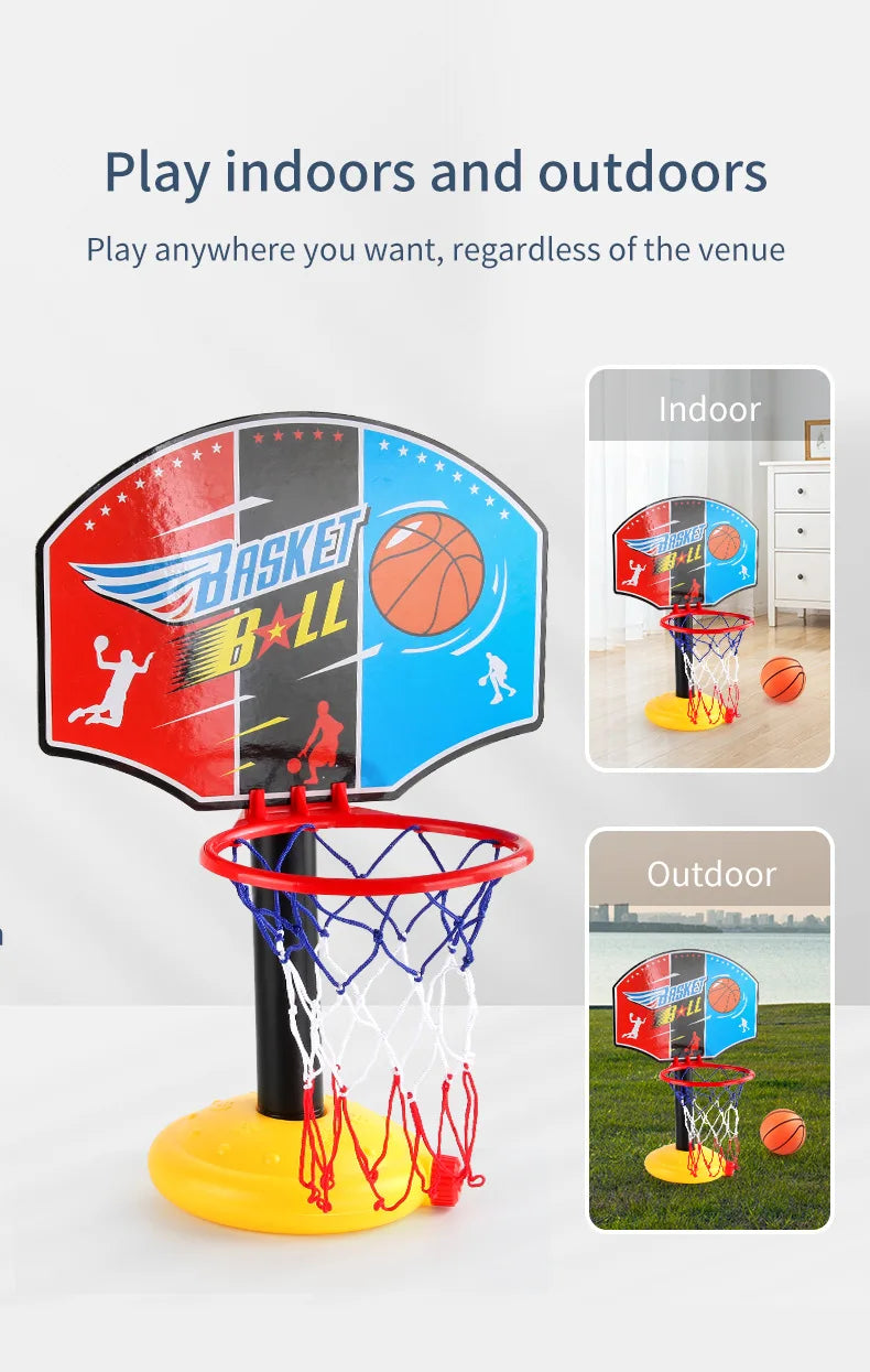 Toddler Adjustable Basketball Hoop 52-115CM Stand Rack for Kids Baby Outdoor Indoor Ball Sport Backboard Rim Shoot Children Toy
