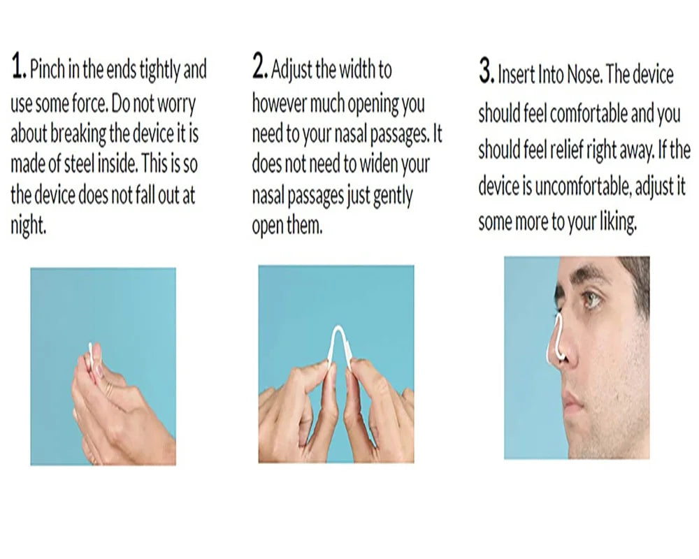 Nasal Dilator For Improve Nose Vent Ease Breathing Relieve Snore Silicone Anti Snoring Nose Clip For Better Sleep Snore Solution