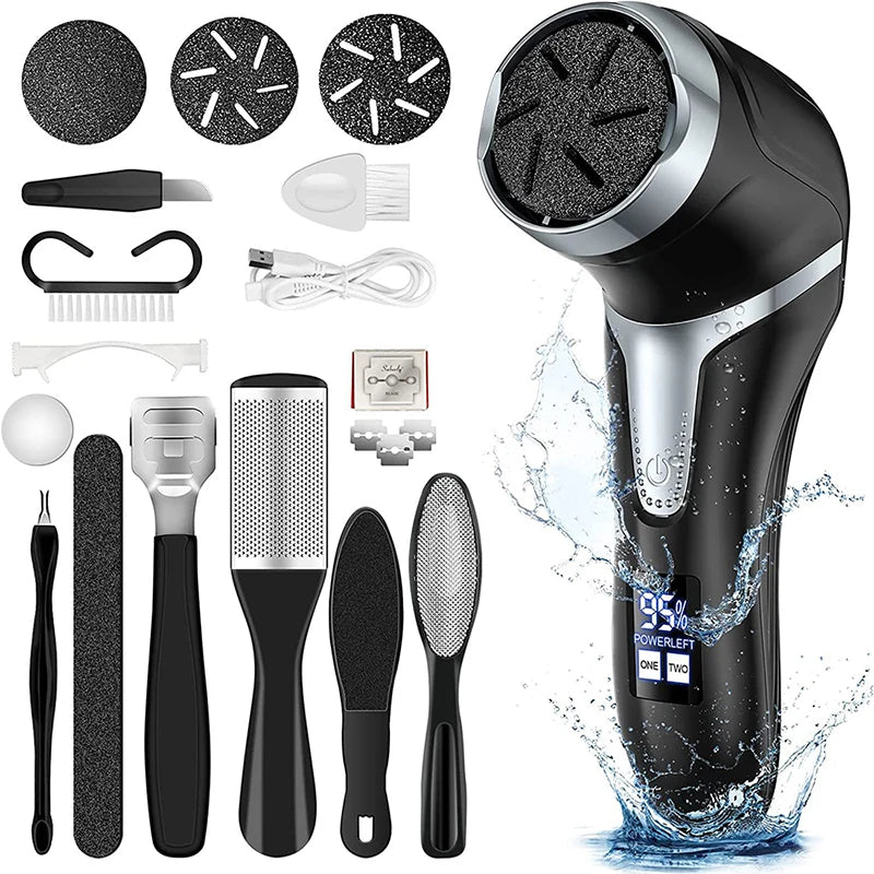 Electric Pedicure Tools Foot Care File Leg Heels Remove Hard Cracked Dead Skin Callus Remover Feet Foot Files Clean Care Machine