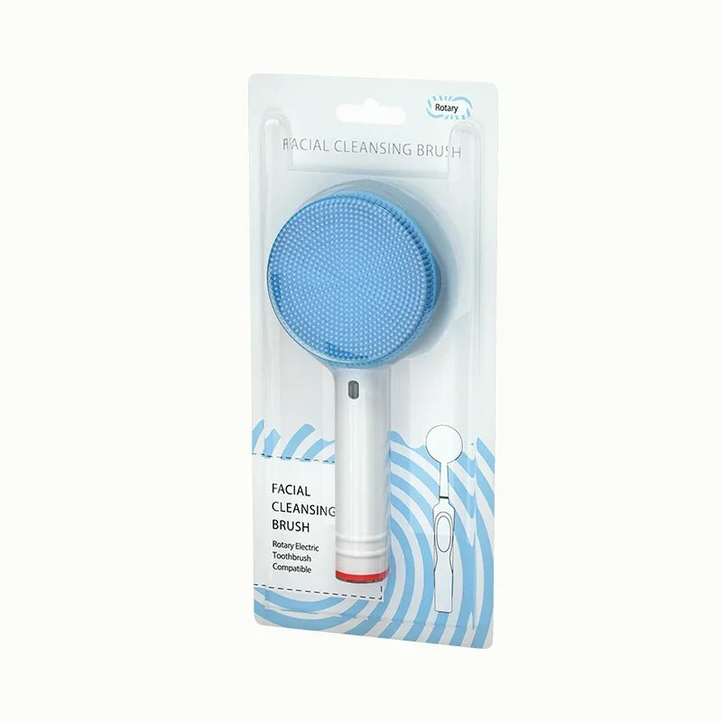 Facial Brush Head For Braun Oral b Vitality Triumph D12 D16 D20 D34 Electric Toothbrush Head Silicone Facial Cleansing Brush