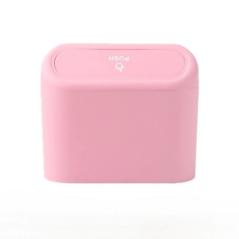 Car Trash Can (With Lid), Small Car Trash Can, Leak-Proof Mini Car Supplies