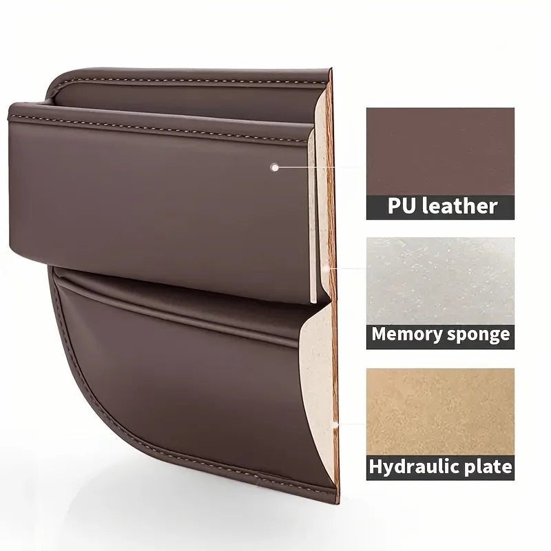 2pcs Car Seat Gap Storage Box, Multifunctional Car Storage Device, Seat Gap Sorting Box, Car Seat Filling Pad, Car Seat Cushion