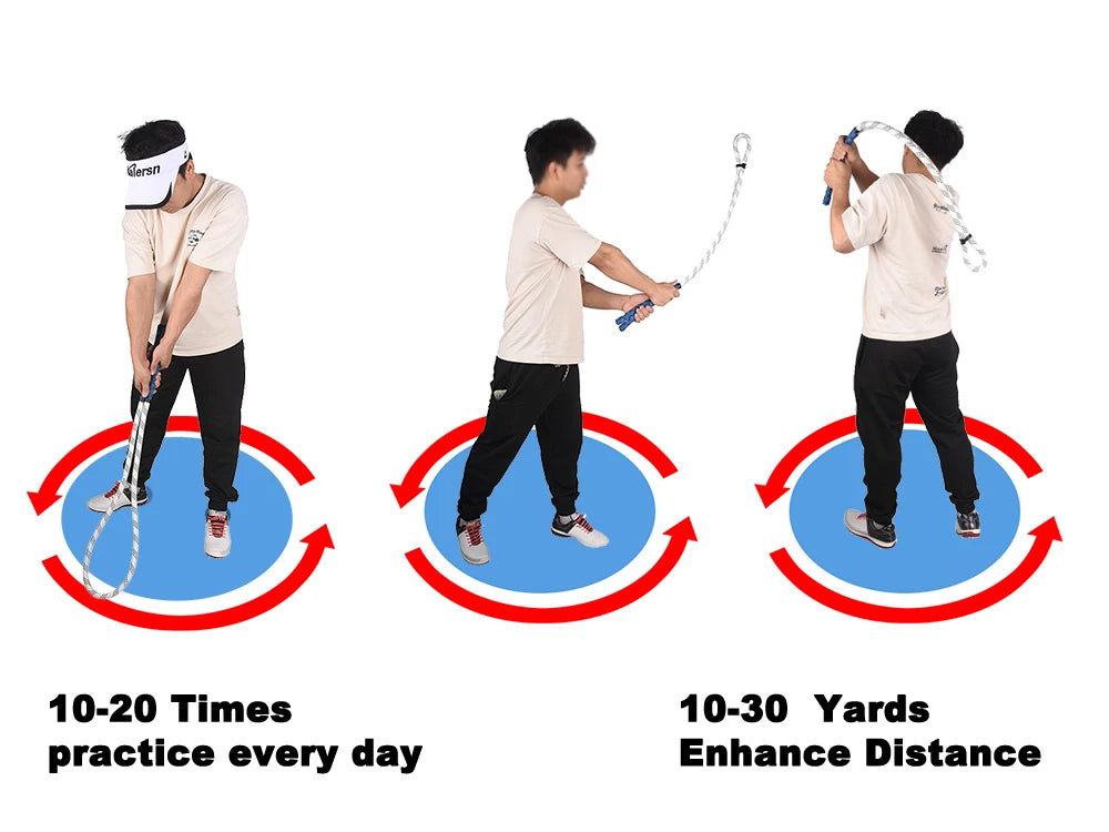 Golf Swing Training Rope Golf Swing Trainer Portable for Birthday Gifts Golf Club Swing Practice Rope For Golfer Lovers Beginner