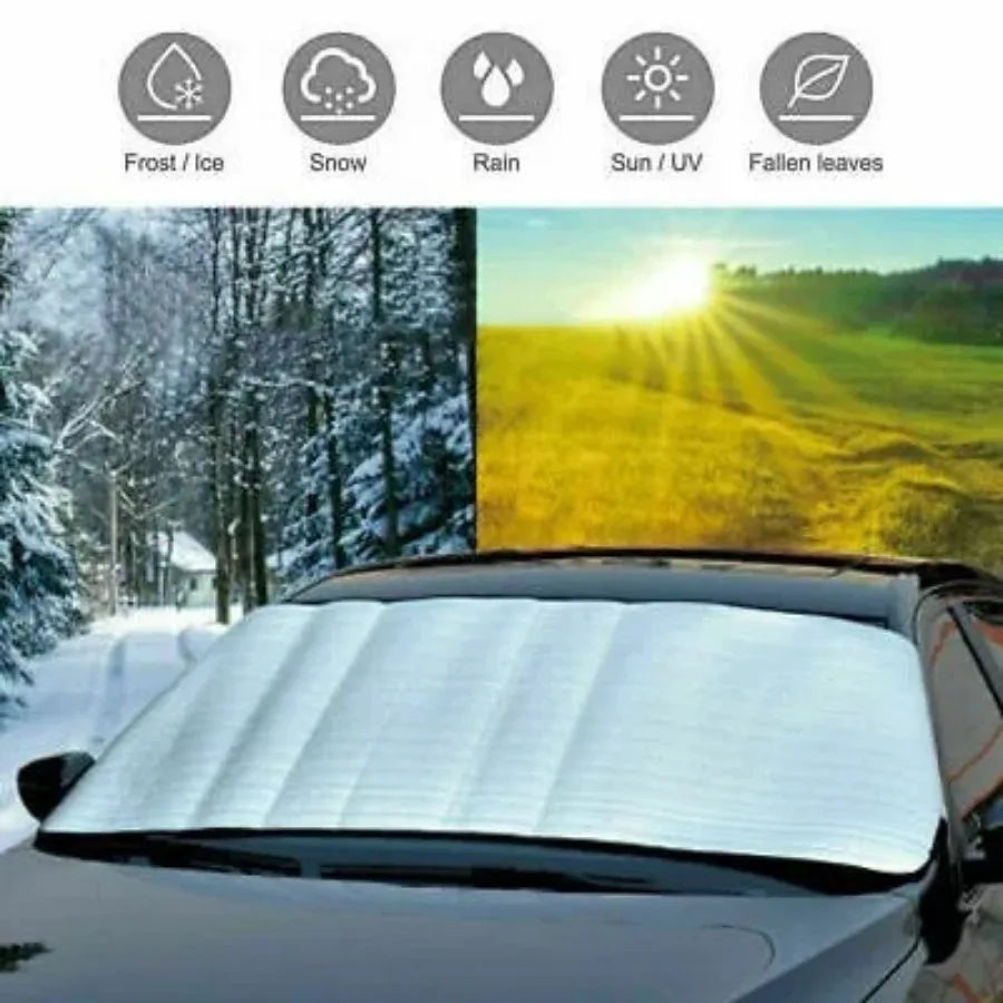 Car Windshield Sunshade Curtain Front Window Sun Shade Protector Foldable Car UV Protection Sunshade Auto Windscreen Visor Cover