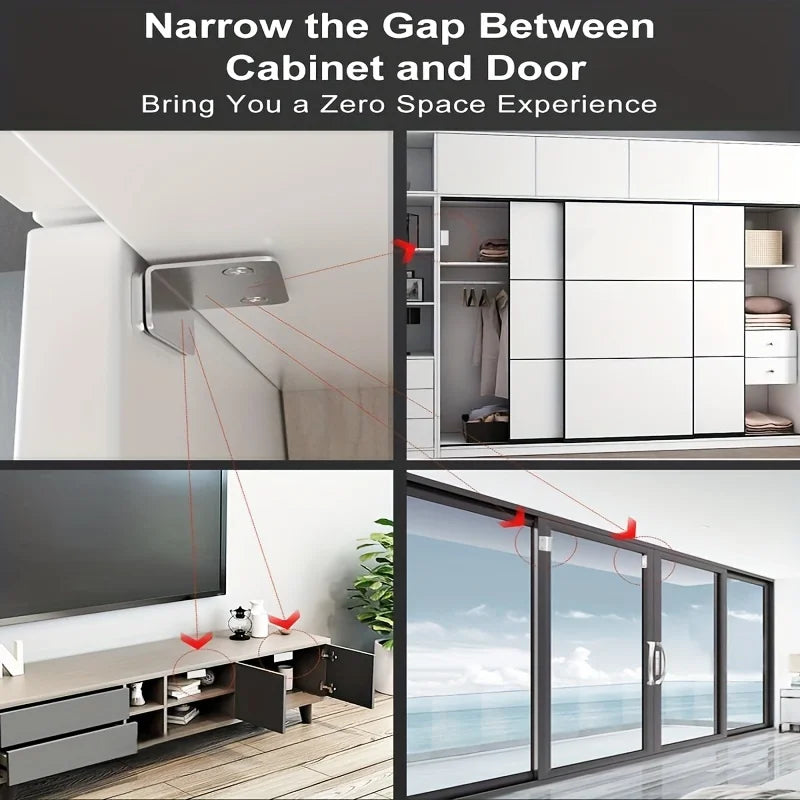 Magnetic Door Closer Strong Door Closer Magnetic Catch Latch Magnet For Furniture Cabinet Cupboard Ultra Self-adhesive Latch