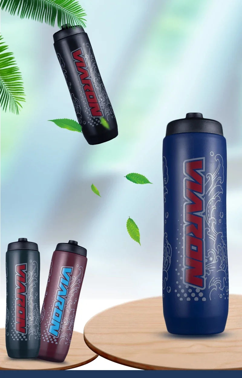 VIARON Large Capacity Bicycle Water Bottle Sports Fitness Riding Plastic Water Bottle Bicycle Accessories 1000ml