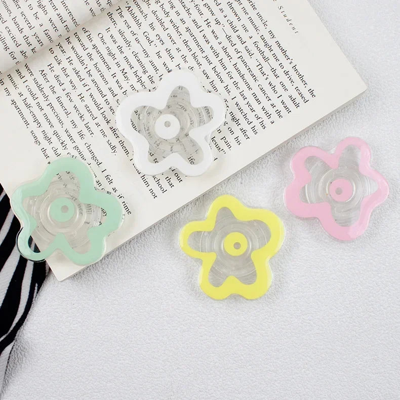 Cute Floral Phone Grip Tok Flower Cellphone Stand Holder for iPhone 15 14 Mobile Bracket Foldable Expanding Kickstand