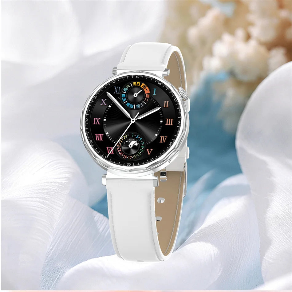 2025 New GPS Tracking Smartwatch Women AMOLED HD Screen Heart Rate Bluetooth Call IP68 Waterproof Smart Watch Android IOS