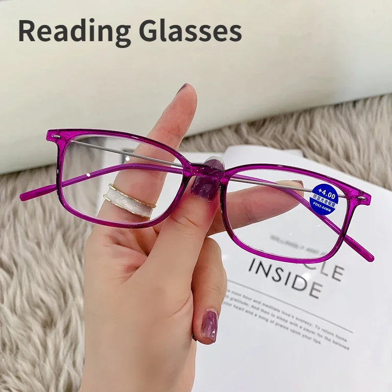 Anti-Blue Light Reading Glasses Full Frame Glasses for men and women radiation protection Square Optical Computer Glasses