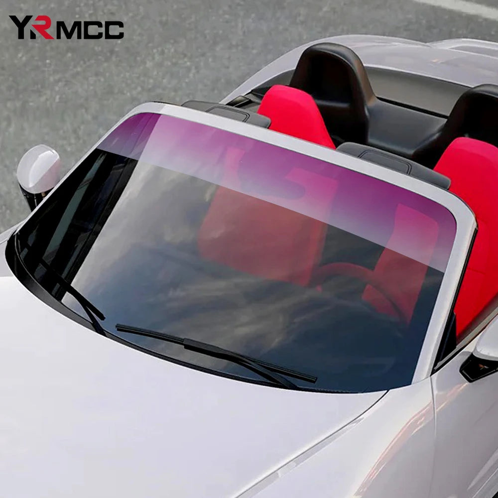 Car Windshield Solar Film 20X150cm Window Tint Vinyl Wrap Sunshade Protector Dyeing Film for Car Heat Insulation Sun Protection