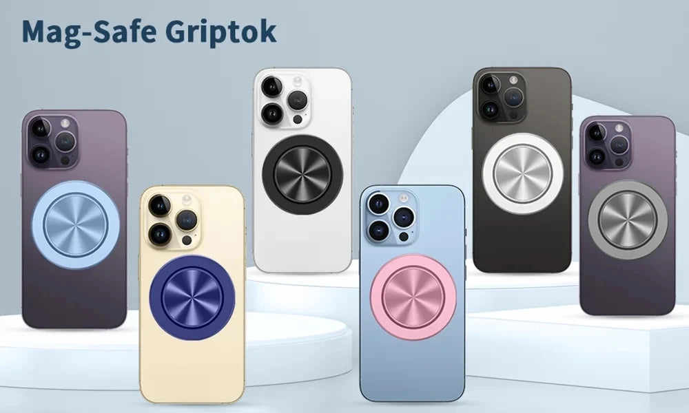 Grippopso Aluminium Magnetic Cellphone Tok Phone Holder Expanding Stand Socket Support Foldable Universal For Smartphone Bracket