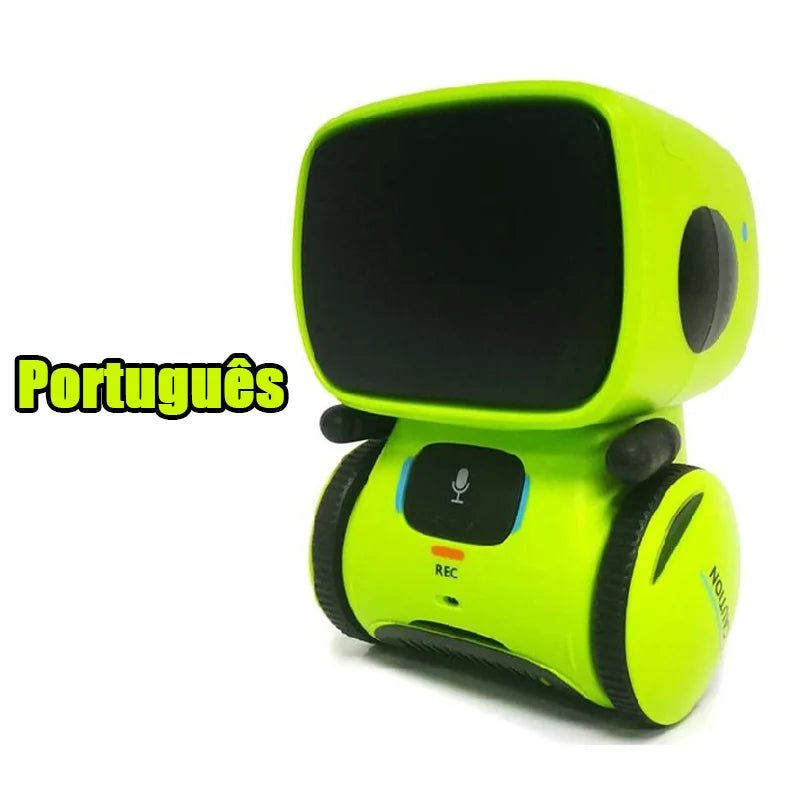 Emo Robot Intelligent Robots Russian & English & Spanish Version Voice & Touch control Toys Interactive Educational Children's G