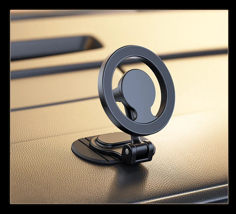 1040° Rotation Magnetic Car Phone Holder All-Metal Magnetic Cell Phone Stand Dashboard Mount For Magsafe iPhone 16 15 14 13 12