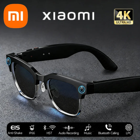 Xiaomi 4K HD AI Smart Glasses 800w Pixel Multifunctional Camera Bluetooth Call Voice Assistant Music Player Smart Translation ﻿