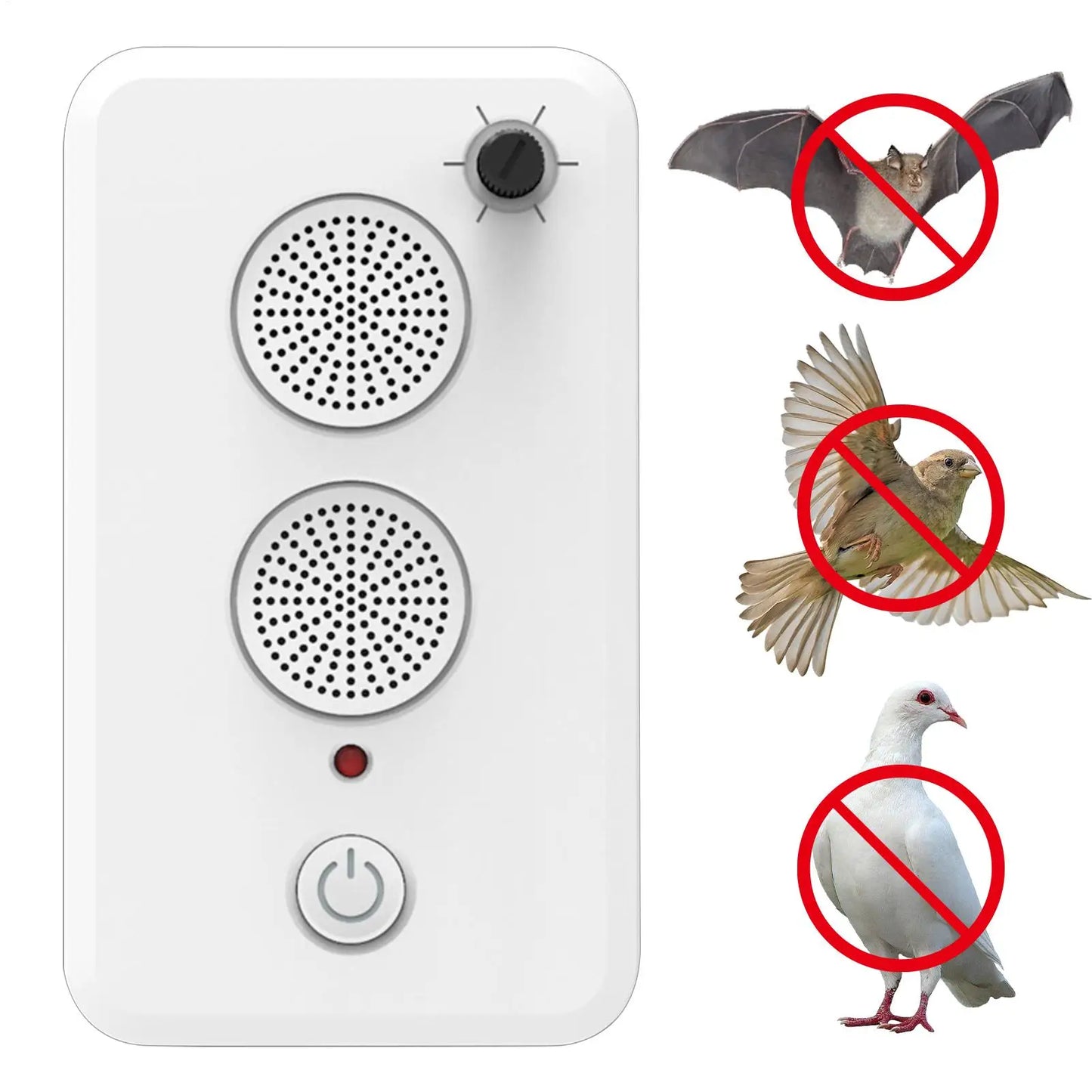 Bat Repeller Devices Adjustable Electric Animal Trap Ultrasonic Anti bat Electronic Training Device for Attic House Garden