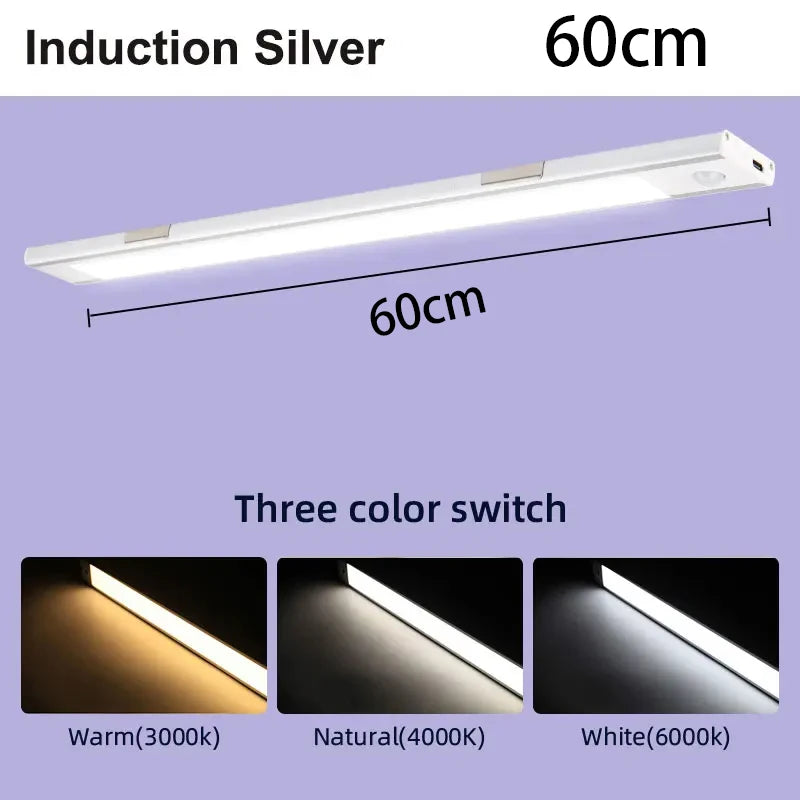 LED Sensor Cabinet Lights Dimmable Night Light for Living Room Wardrobe Kitchen Lamp Led Tube Wireless Motion Sensor Night Lamp