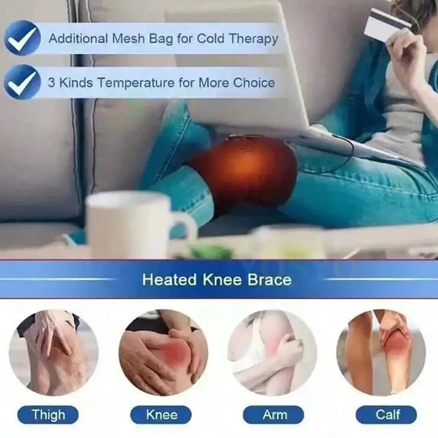 Electric Knee Pads, USB Heated Knee Pads, Leg Heat/Thermal Therapy