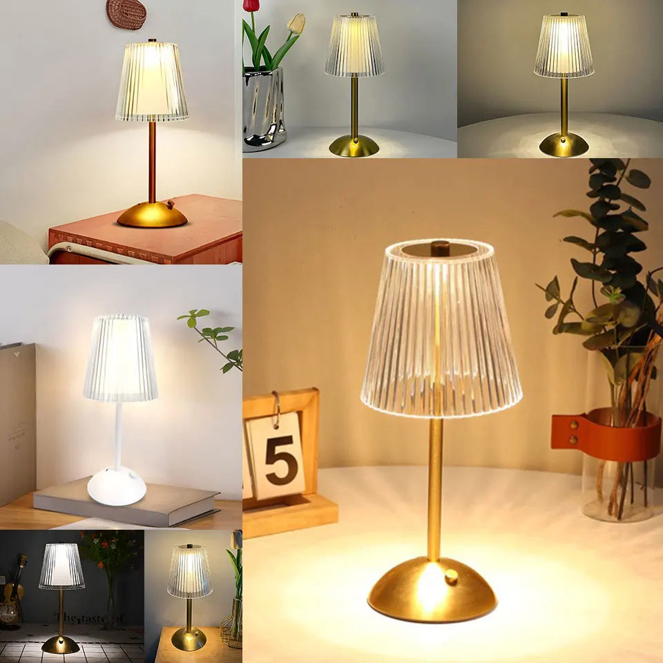 LED Table Lamp Touch Sensor Rechargeable Night Light Nordic interior Dimming Stand LED Bedside Lamp Restaurant Hotel Bar Bedroom