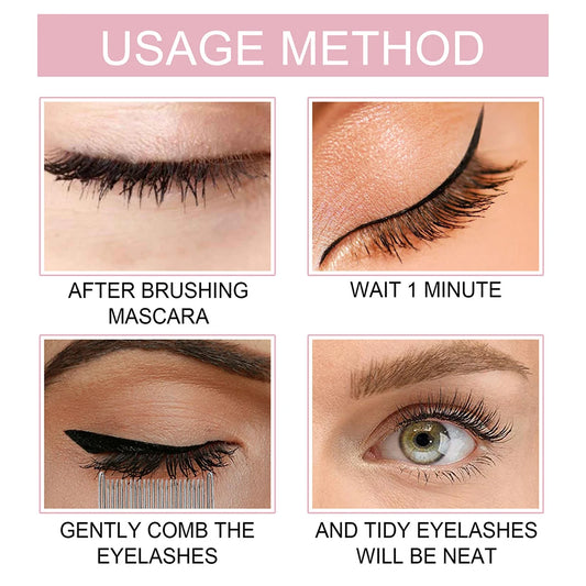 1 Piece Steel Needle Eyelash Comb, Semi-Arc Portable Grafting Eyelash Brush, Eyelash Molding Tools, False Eyelash AIDS