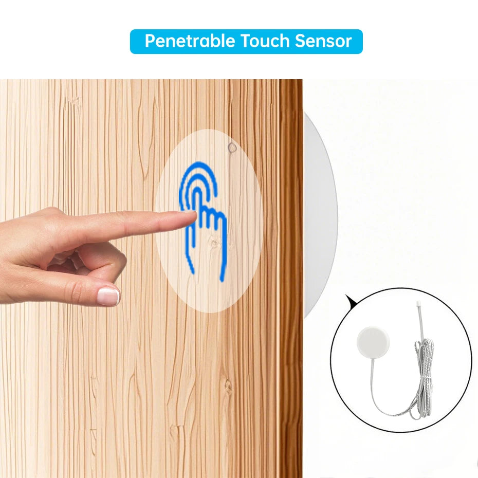 LED Strip Sensor Switch DC12 24V Touch/PIR Motion/Dual Door Sensor for Cabinet Closet & Drawer DIY Shelf Showcase Lighting
