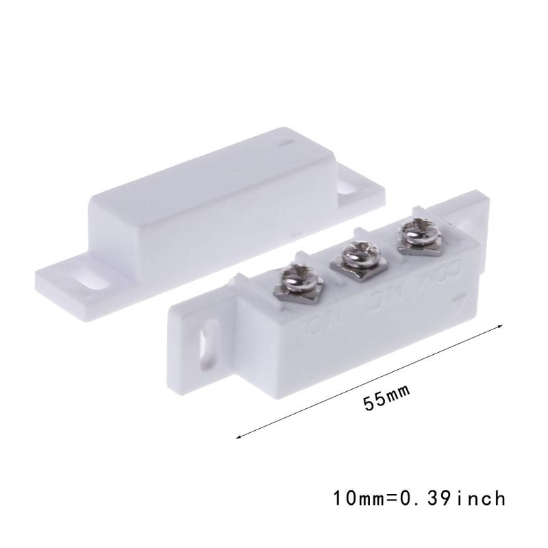 Magnetic Reed Switch Magnetic Door Switch/Magnetic Contact Switch/Normally Open Closed NC NO Door Alarm Window Security