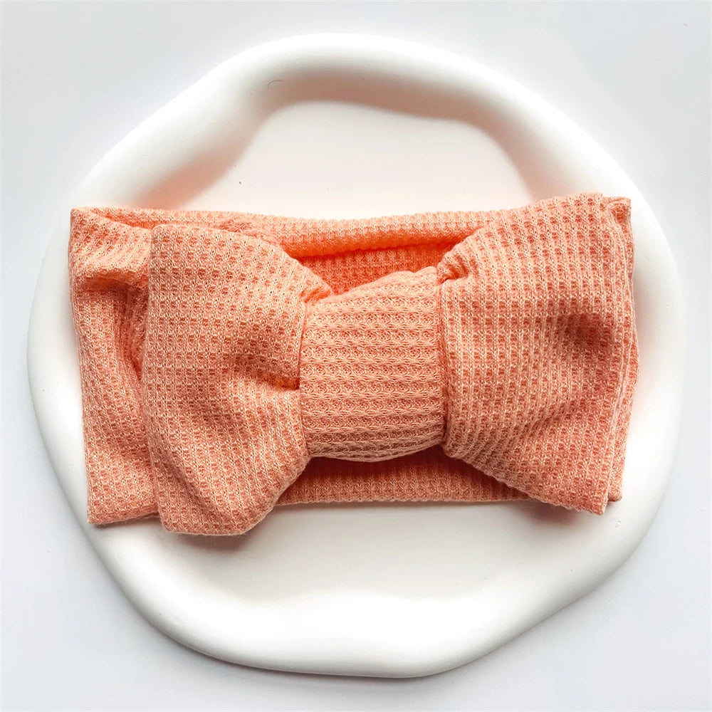 Baby Girl Bow Headband for Children Newborn Baby Turbans for Babies Solid Big Bowknot Headbands Infant Baby Hair Accessories