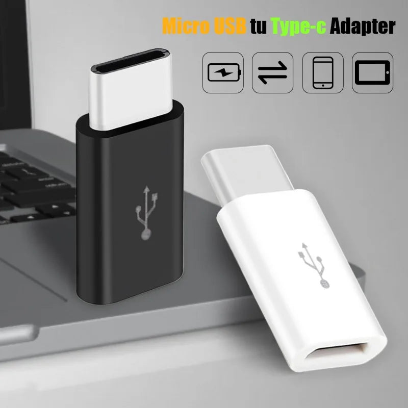 USB Type C To Micro USB Adapter for Phone Tablet Android Charger Data Cable Adapter Micro USB Female To TypeC Male OTG Converter