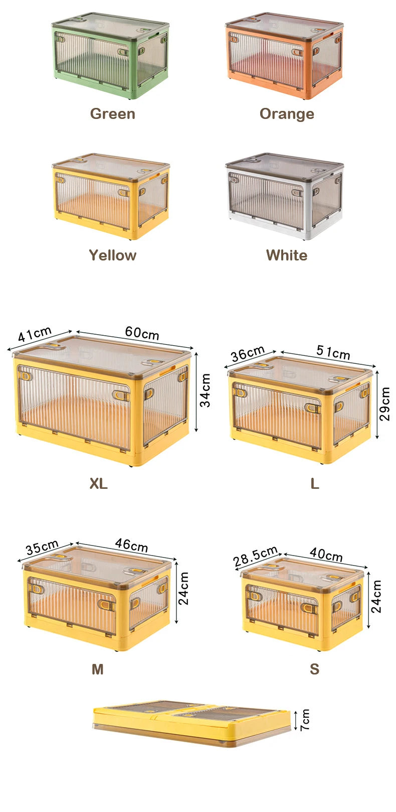 Foldable Storage Box Closet Organizer with Wheels Outdoor Stackable Sundries Organizer Clothes Quilts Toys Books Storage Box