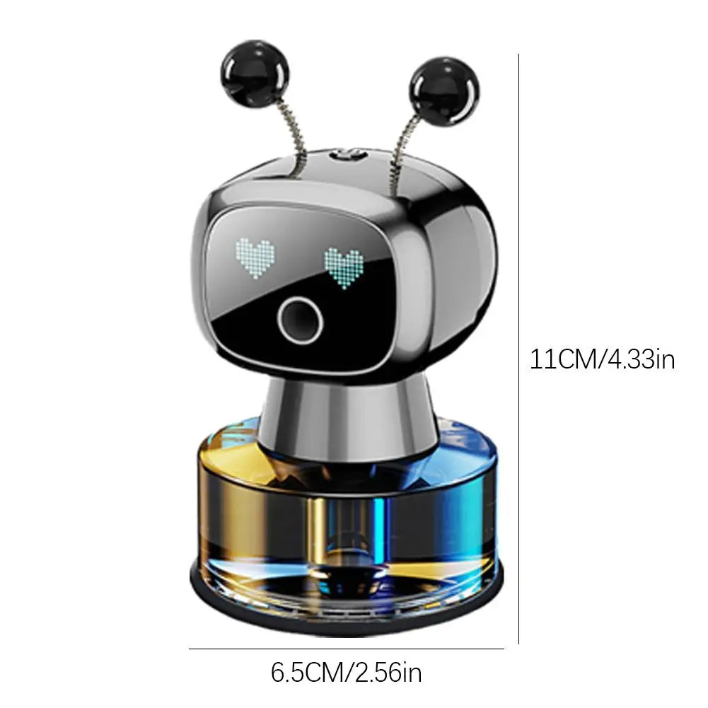 Smart Car Air Freshener AI Rechargeable Car Aroma Diffuser Smart Eyes 4 Levels Of Adjustable Intelligent Car Diffuser Gift