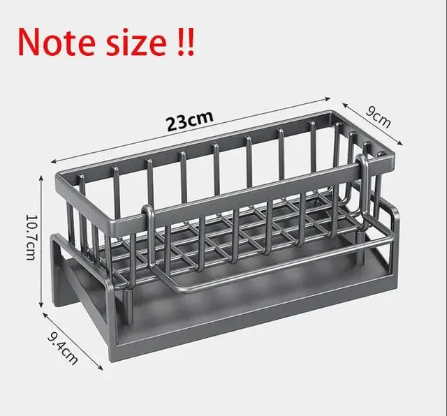 Kitchen Sink Drain Rack Organizer Carbon steel Self-draining Sink Shelf Soap Sponge Holder Dishcloth Towel Rack filter basket