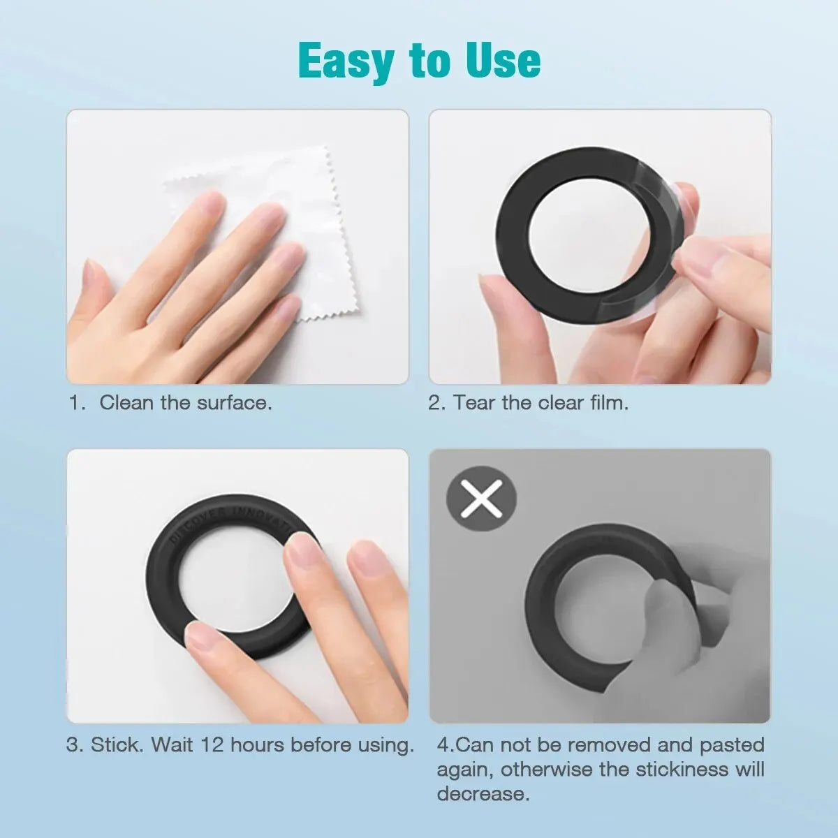 Magnetic Ring Holder For iPhone 14 13 12,Magnet Wall Mobile Phone Holder Magnetic For MagSafe,Car Phone Stand,Sticker Stand