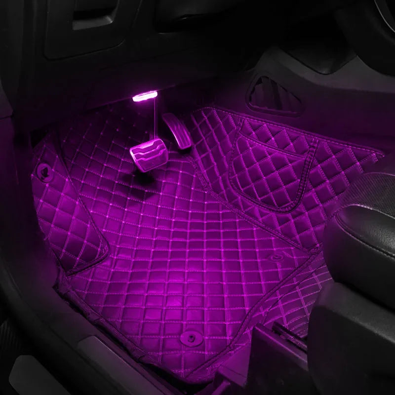 Car LED Touch Lights USB Sensor Rechargeable Reading Light Auto Door Light Roof Ceiling Lamp Car Interior Atmosphere Lamp