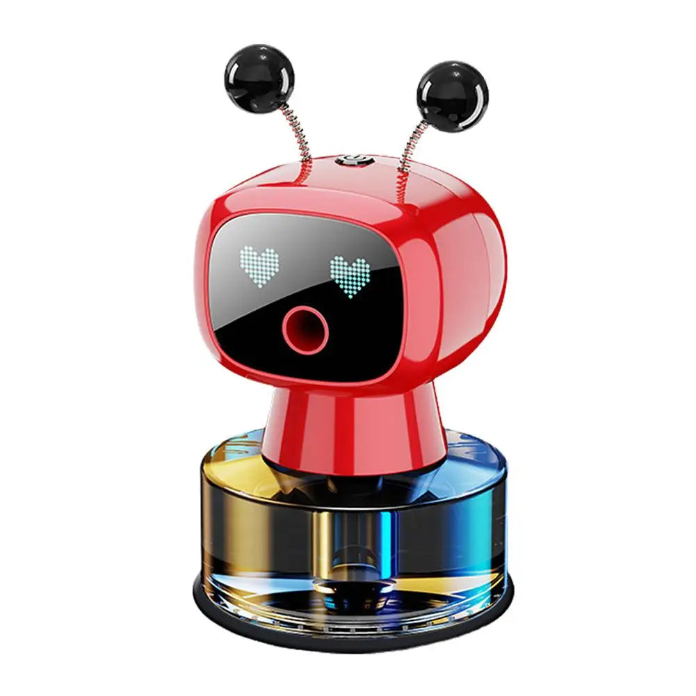 Smart Car Air Freshener AI Rechargeable Car Aroma Diffuser Smart Eyes 4 Levels Of Adjustable Intelligent Car Diffuser Gift