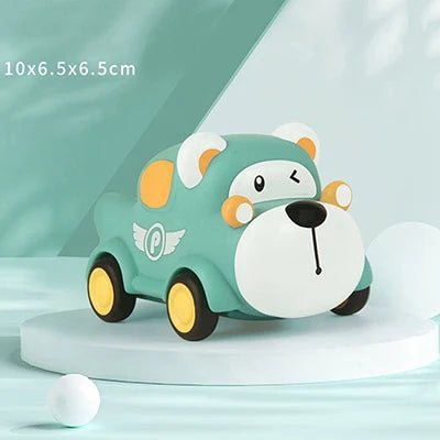 Baby Car Toys Cars Soft Sturdy Pull Back Car Toys Mini Racing Car Kids Educational Toy For Children Boys Girl 1 2 3 4 5 Years