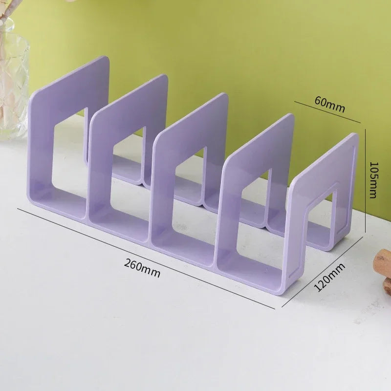 Clear Bag Storage Shelf Divider Acrylic Closet Finishing Divider Purse Handbag Storage Rack Handbag Books Organizer 4 Grids NEW