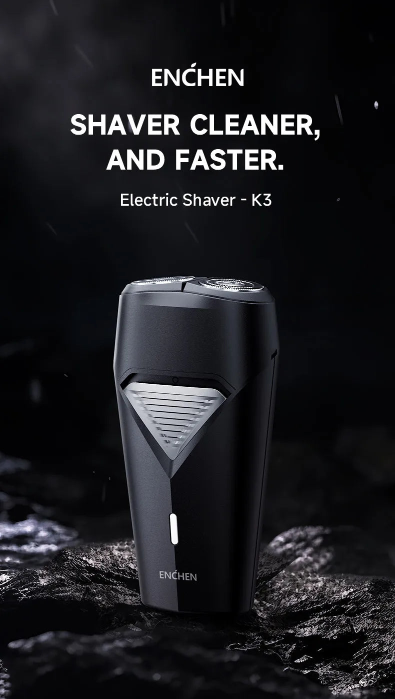 ENCHEN K3 Electric Shaver WIth 2-Direction Flex Heads Type-C Charging Port And Detachable Shaver Head Easy To Clean