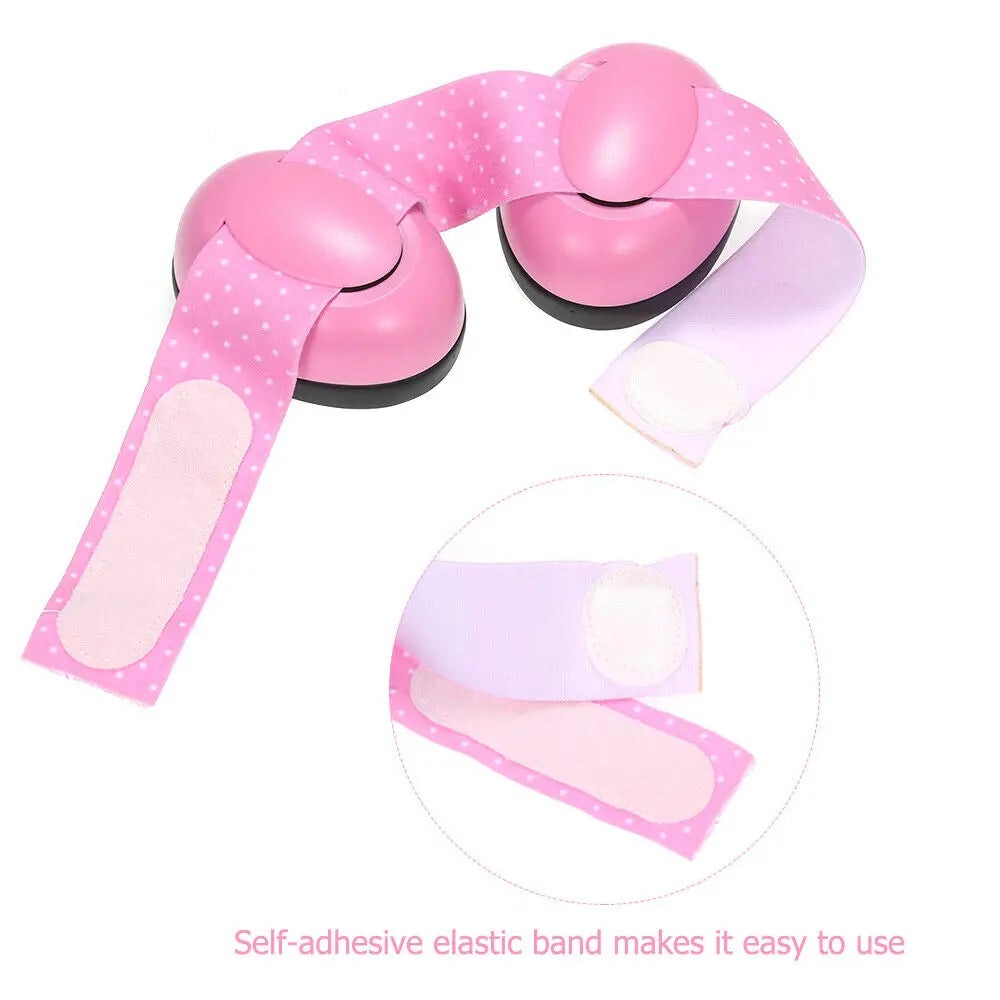 Infant Ear Muffs Noise Cancelling Soft Padded Design Baby Ear Protection Headphones with Elastic Headband