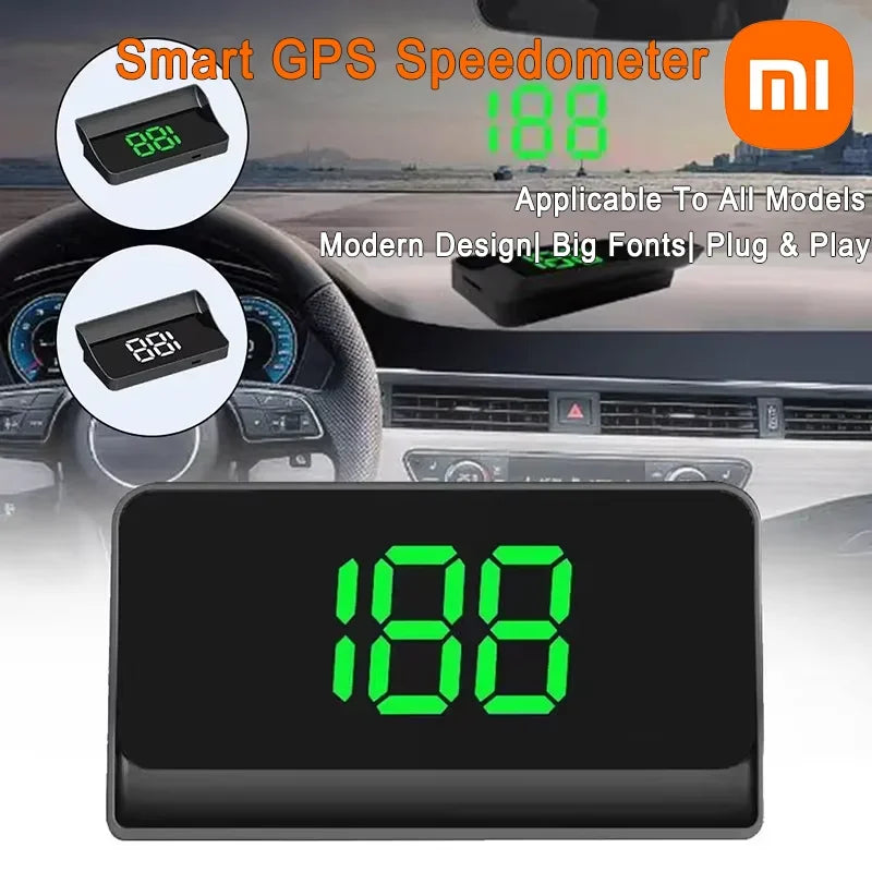 Xiaomi Car HUD GPS Head Up Display New Style Digital Speedometer Projector HD Speed km/h Windshield for Car Accessories