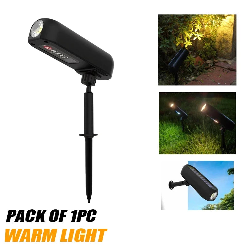 Solar LED Light Outdoor Solar Wall Light IP65 Green Garden Light Solar Spotlights Solar Uplights for Trees Pathway Yard