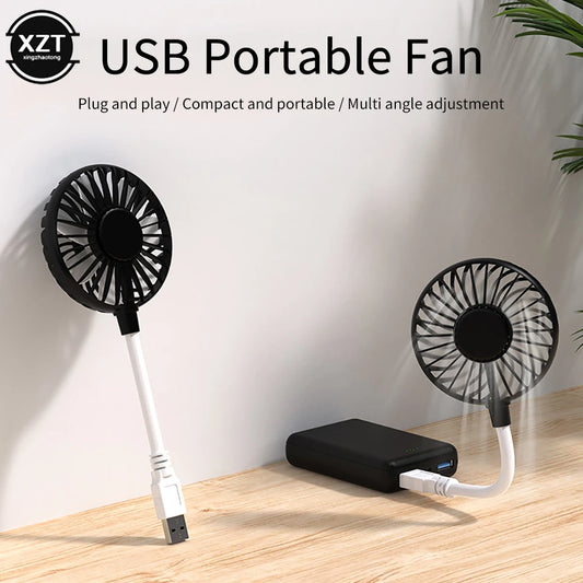 Portable USB Fan Mini Air Cooler Fan Summer Camping Office Table Fan Ventilador USB Cooling Fan For Power Bank Notebook Computer