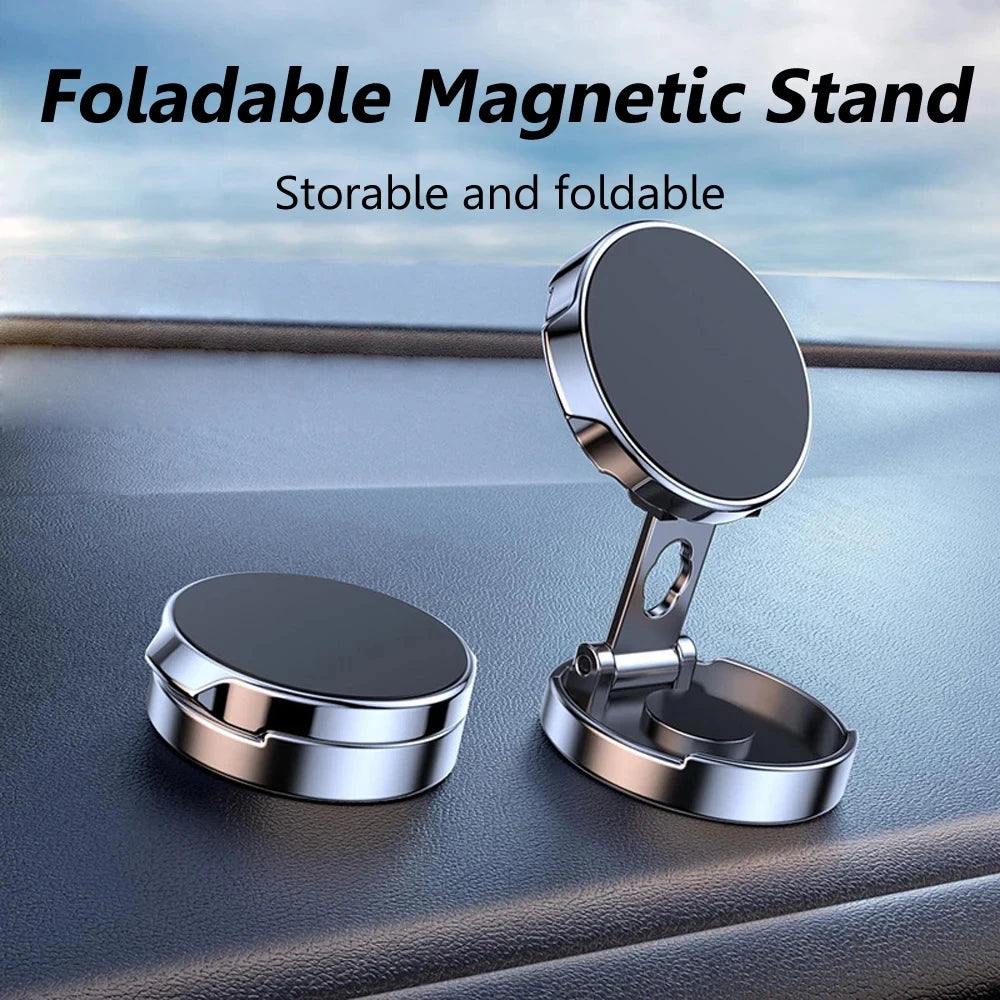 2025 Strong Magnetic Car Phone Holder 720° Foldable Universal Mount Bracket for All Phones