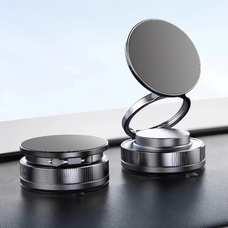 Car Mount Vacuum Magnetic Phone Holder 360° Adjustable Foldable Strong Suction Stand for GPS Phone Auto Dashboard Phone Support