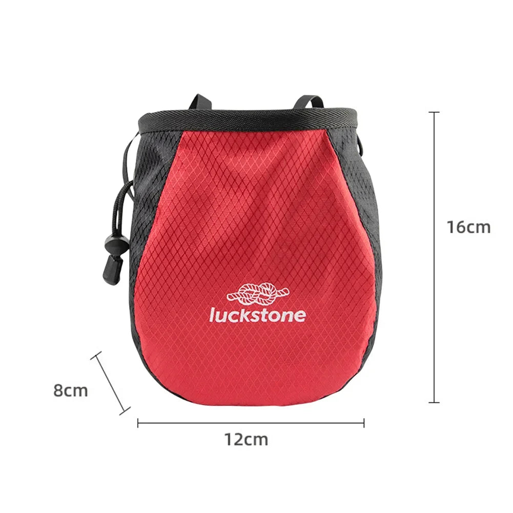 Magnesium Powder Bag Waterproof Polyester Chalk Bag Adjustable Storage Climbing Magnesium Powder Bag for Climbing Weightlifting