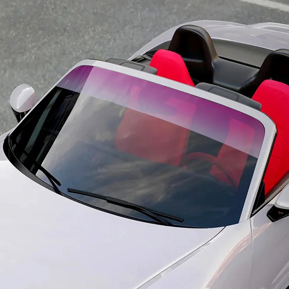 Car Windshield Solar Film 20X150cm Window Tint Vinyl Wrap Sunshade Protector Dyeing Film for Car Heat Insulation Sun Protection
