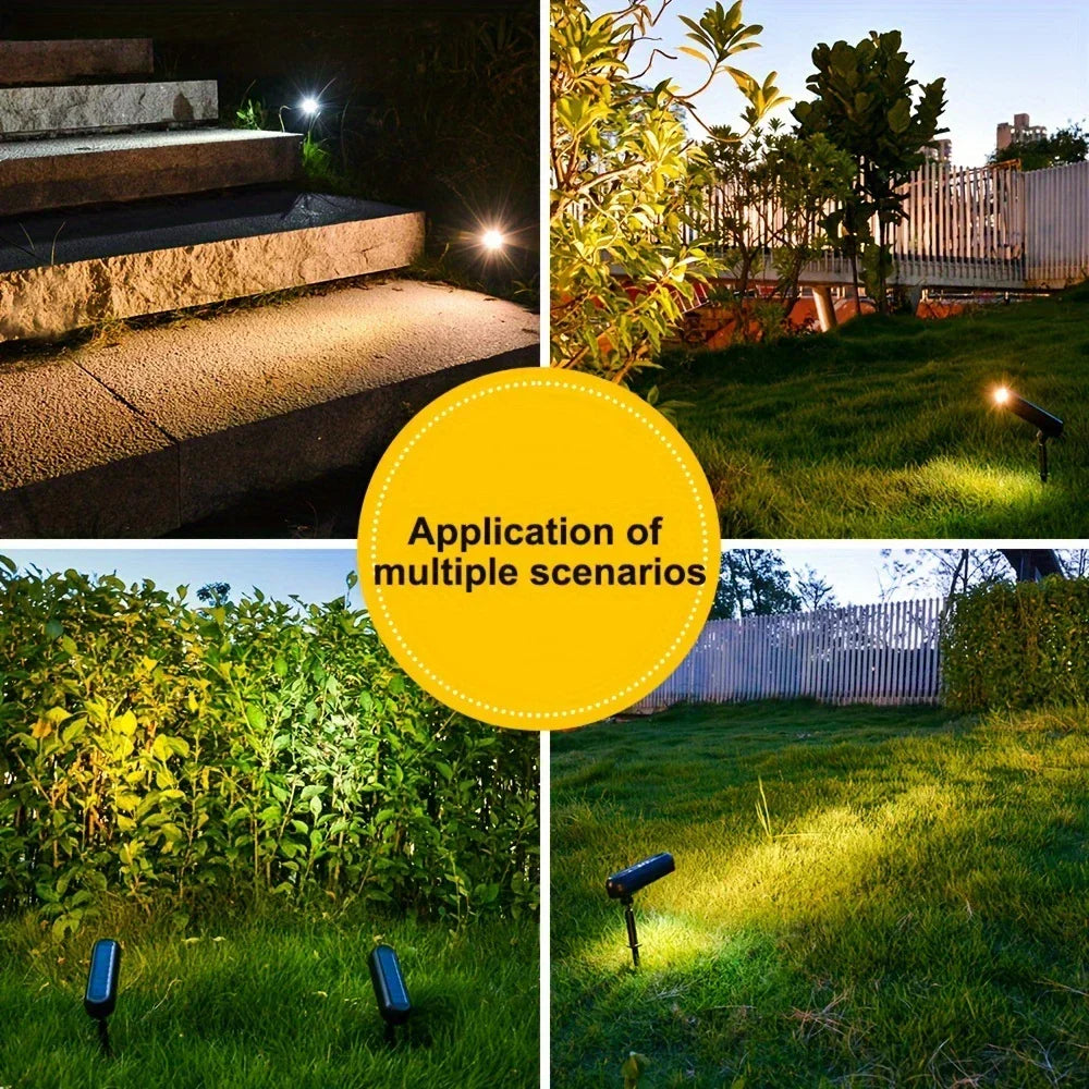 Solar LED Light Outdoor Solar Wall Light IP65 Green Garden Light Solar Spotlights Solar Uplights for Trees Pathway Yard